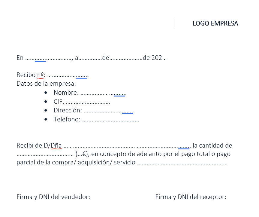 Recibí. Qué es, modelo de recibí para descargar | Cegid Diez